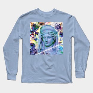 aqua glitch sees forever Long Sleeve T-Shirt